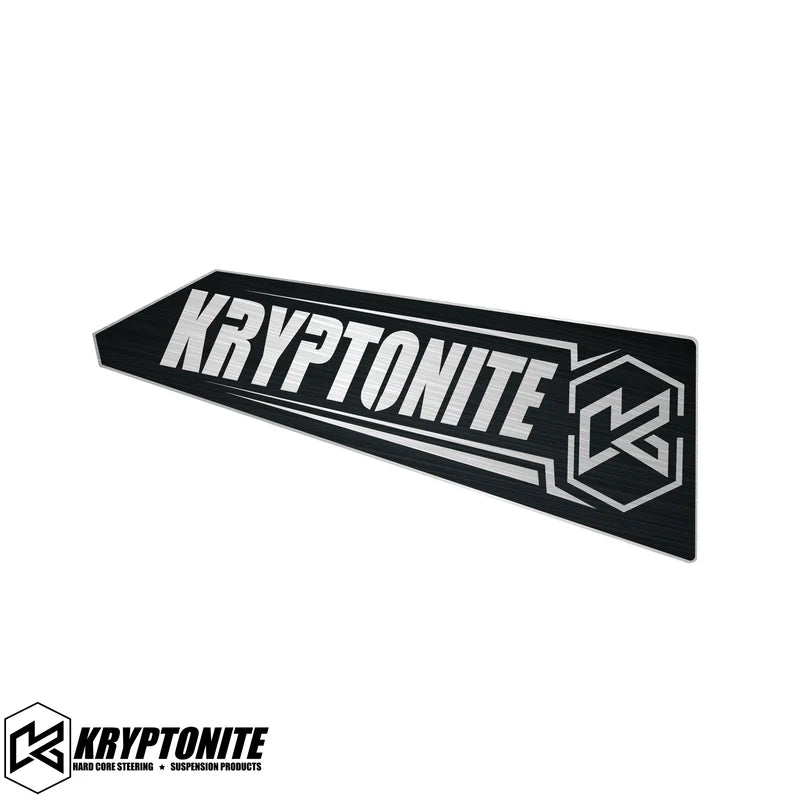 KRYPTONITE UPPER CONTROL ARM STAINLESS LOGO PLATES | 2011–2025 GM HD