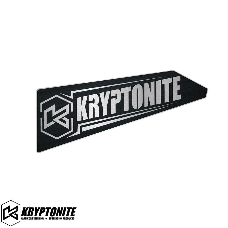 KRYPTONITE UPPER CONTROL ARM STAINLESS LOGO PLATES | 2011–2025 GM HD