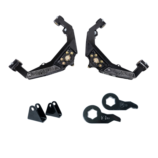 Kryptonite Stage 2 Leveling Kit with Shock Extensions for Chevy/GMC 2001–2010 HD Trucks 2002-2009 Hummer H2