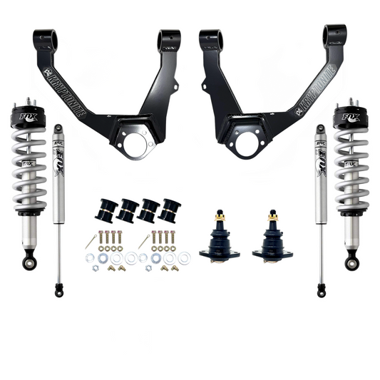 Kryptonite Stage 3 Leveling Kit with Fox Shocks for 2007–2018 1/2 Ton 6-LUG Chevy/GMC Trucks