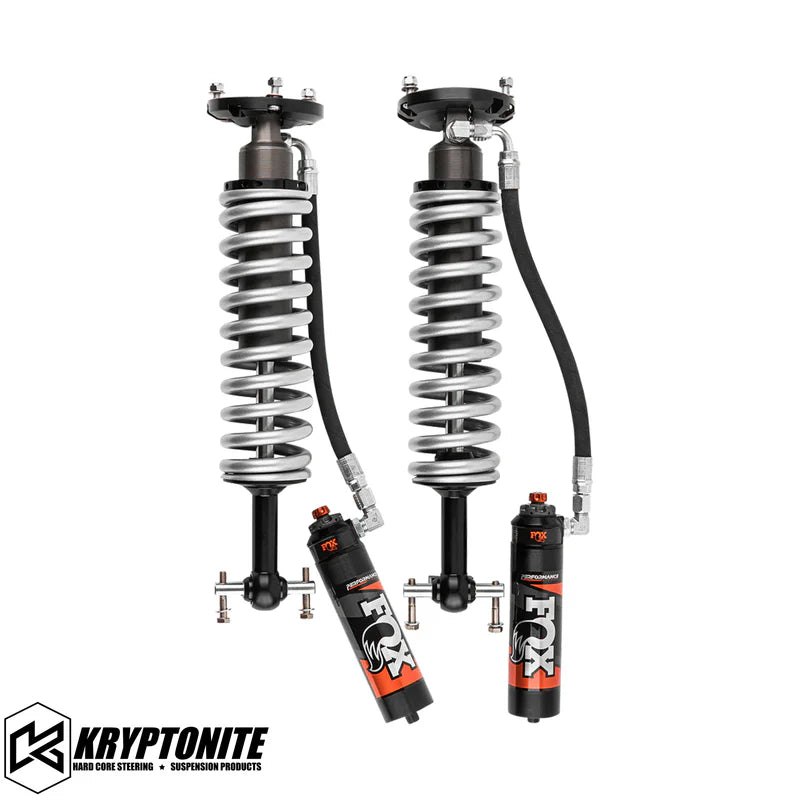 KRYPTONITE STAGE 3 LEVELING KIT WITH FOX PERFORMANCE ELITE SHOCKS FOR 1/2 TON 6 LUG TRUCKS 2019+ AT4/TRAIL BOSS