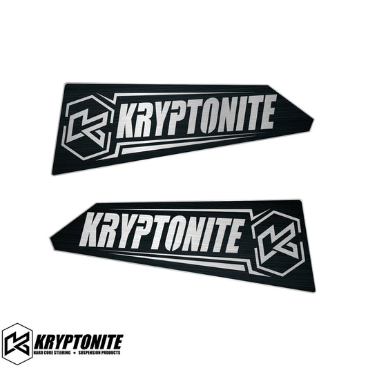 KRYPTONITE UPPER CONTROL ARM STAINLESS LOGO PLATES | 2011–2025 GM HD