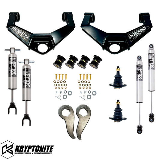 KRYPTONITE STAGE 4 LEVELING KIT WITH FOX 2.5 HTO SHOCKS 2011-2019 (KRUCA11)